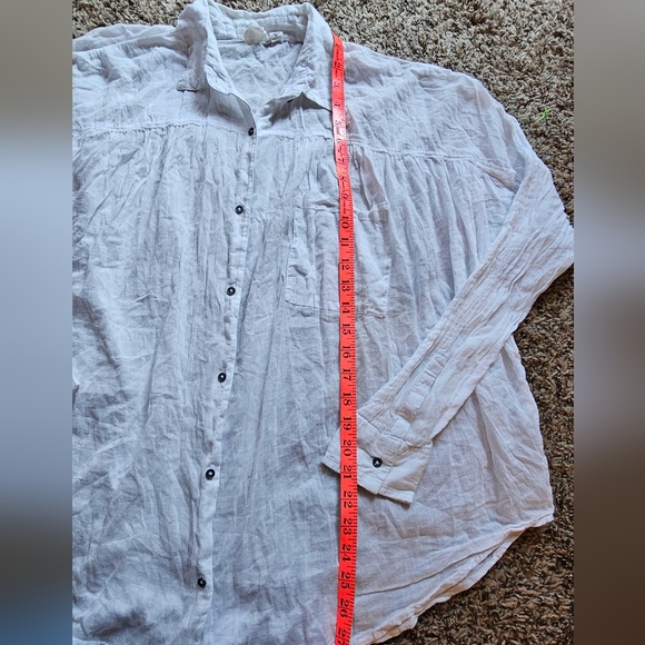 Love like summer Indian lightweight cotton button down shirt size M-L - Picture 5 of 7